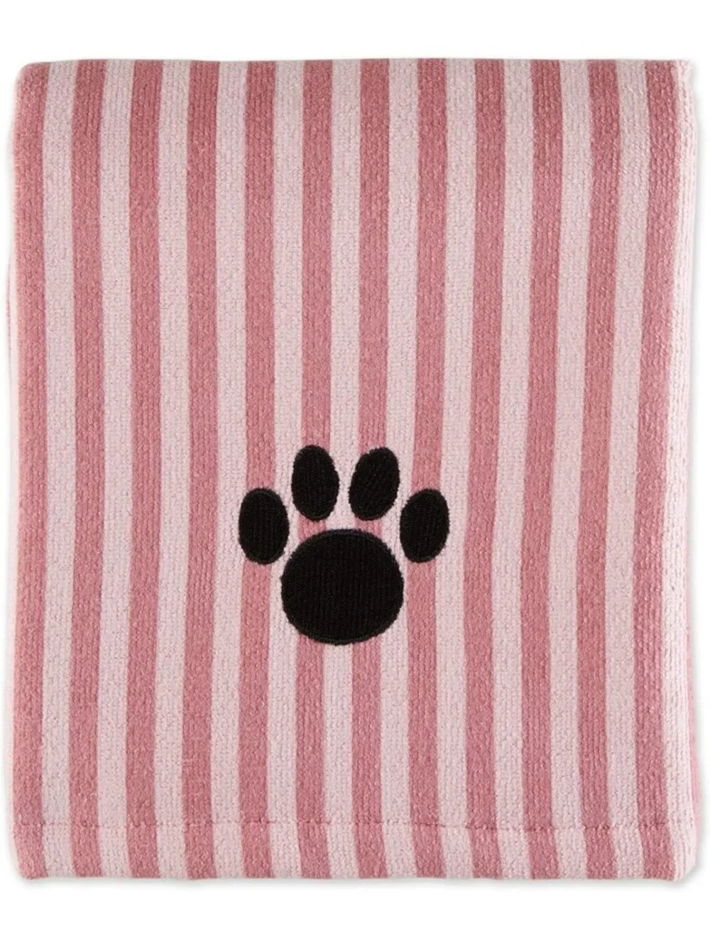 X-Large Microfiber Pet Grooming Towel - Soft, Absorbent, Striped Design, 41x23.5
